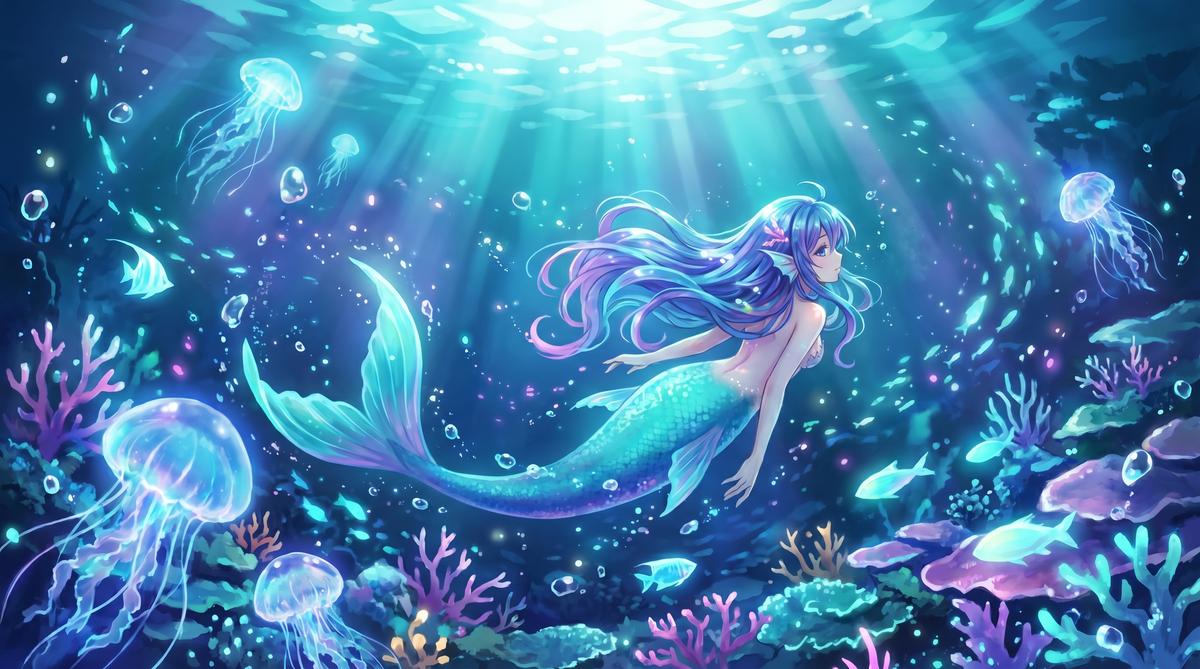 抖音风深海人鱼之歌动漫